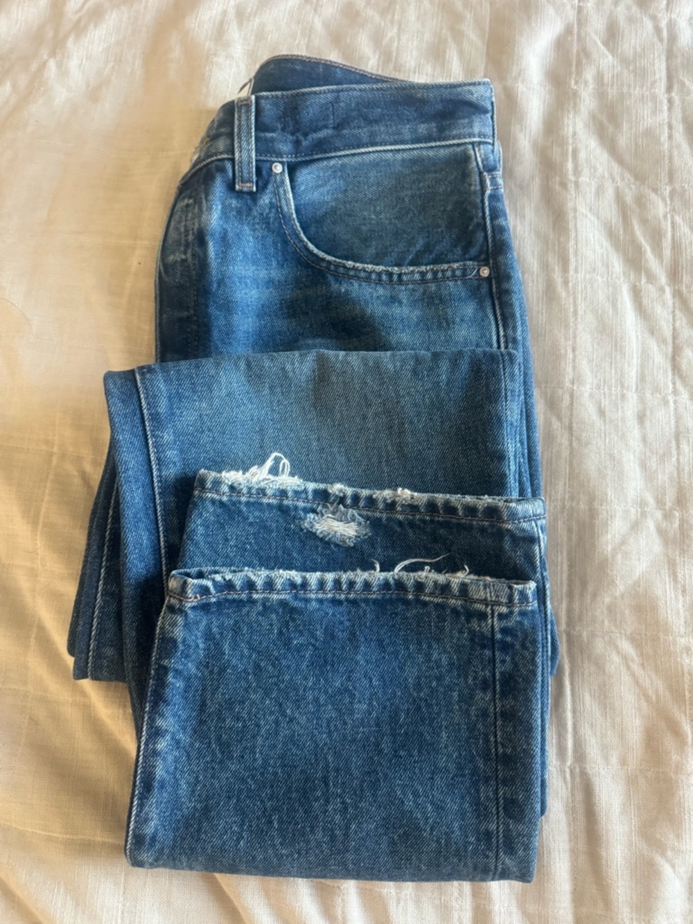 NWT Madewell The Dean Easy Straight Jeans 27 - Picture 8 of 10